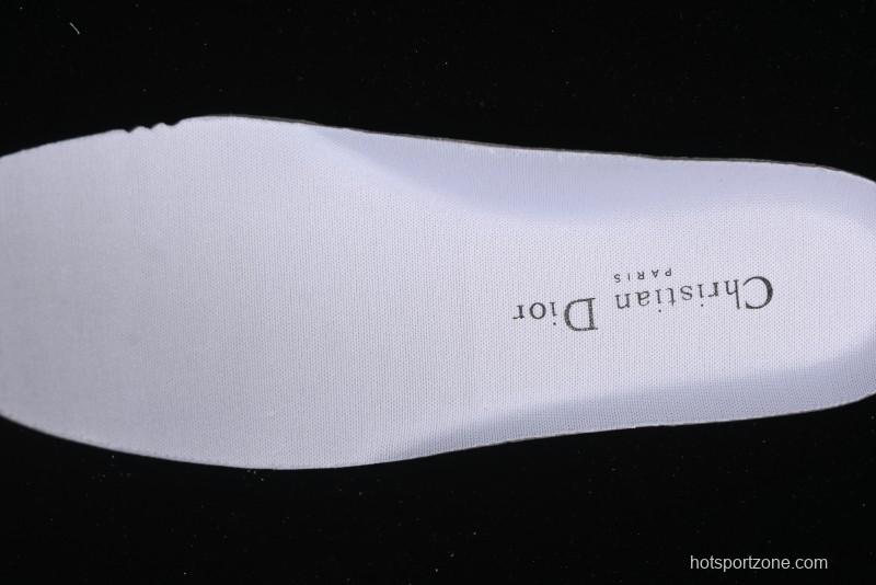 Dior Chrono Round Toe Lace-Up Lifestyle Casual Running Sneakers - 19W WHITE RED