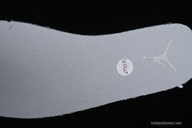 Nike Air Jordan 1 Low Casual Sneakers in White-Grey - FQ7687-300