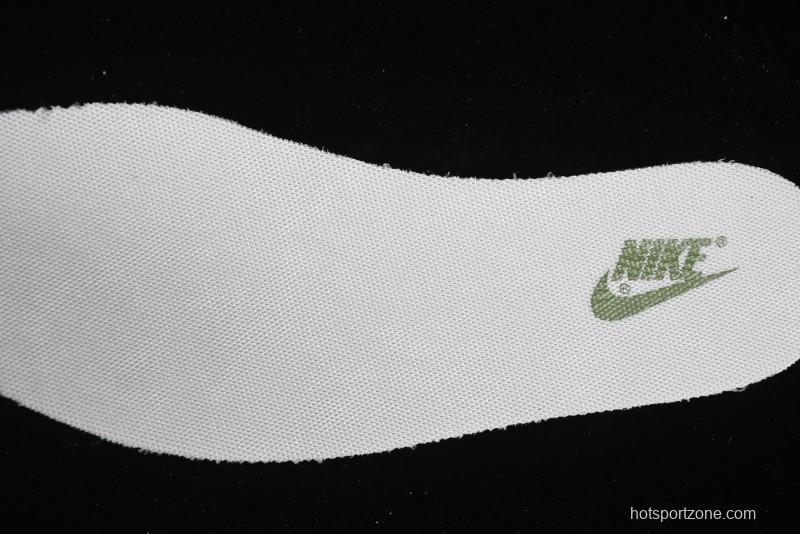 Nike Travis Scott x Fragment Design x Air Jordan 1 Low OG SP AJ1 Retro Sneakers in Off-White & Fresh Green - DM6688-606