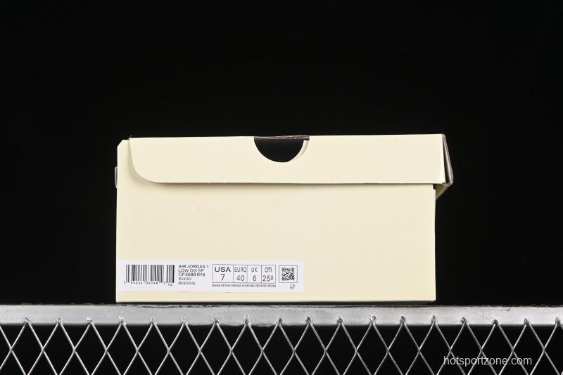 Nike Travis Scott x Fragment Design x Air Jordan 1 Low OG SP AJ1 Supreme Collaboration - CF3688-015