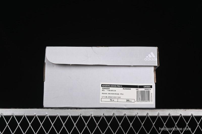 Adidas Adizero Adios Running Shoes with Breathable Design - GX6251