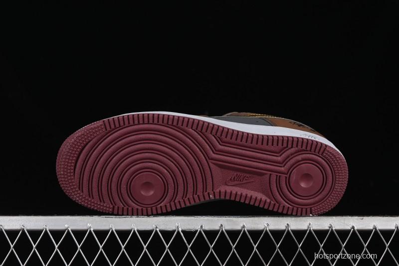 Nike Air Force 1 '07 Low Sun Black Myth Wukong Themed Casual Sneakers - CW2288-111