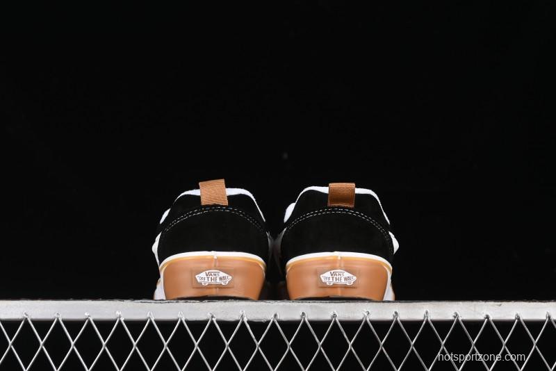 Vans Knu Skool Low Top Retro Casual Vulcanized Skate Shoes with Chunky Tongue - VN0009QCCJI