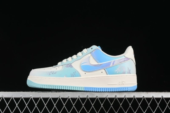 Nike Air Force 1 '07 Low Casual Sneakers "Crystal Dragon Palace" - DB3301-303