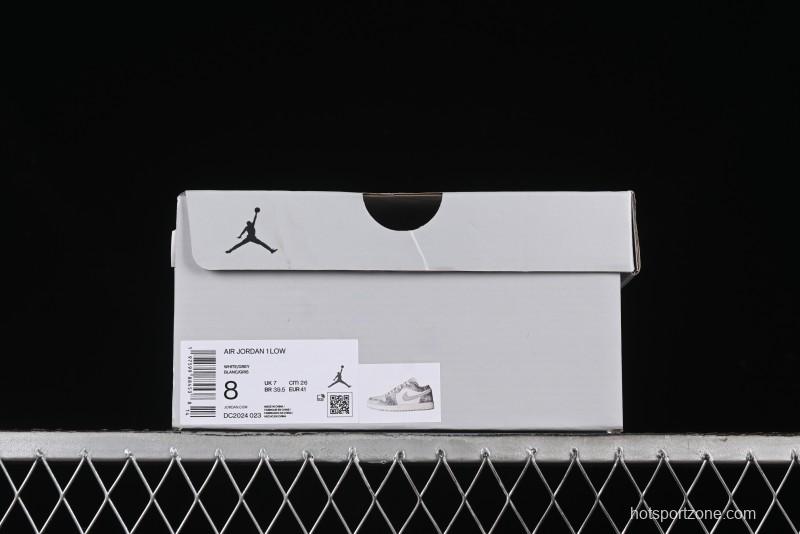 Nike Air Jordan 1 Low AJ1 The North Face Collaboration - Rock Gray High-End Custom Retro Basketball Shoes DC2024-023