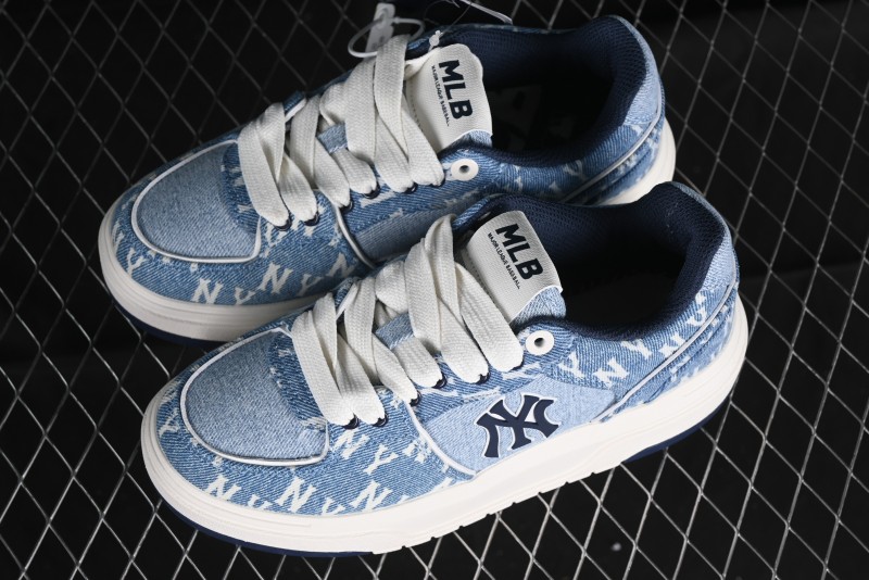New York Yankees MLB Chunky Liner Denim Basic Platform Sandals - 3ASXCDC4N50BLS