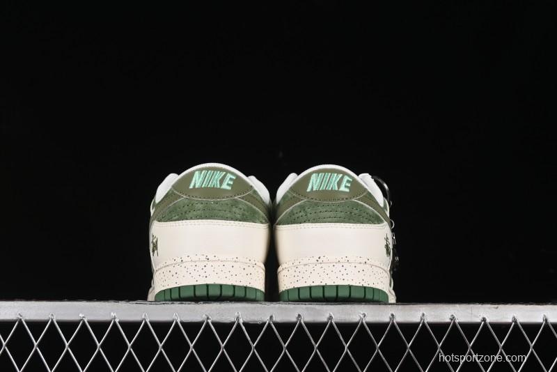 Nike SB Dunk Low Stussy Anniversary Custom Premium Low-Top Casual Sneakers - DQ1098-396