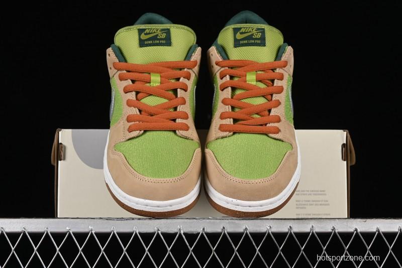 Nike SB Dunk Low Casual Skate Shoes with Escargot-Inspired Vanilla Garlic Butter Colorway - FQ7585-200