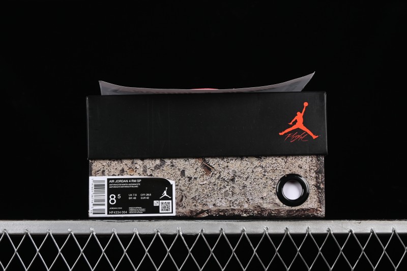 Nike Air Jordan 4 Remastered Retro Sneakers with Suede and Textile Upper - HF4334-004