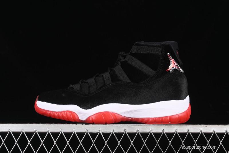 Nike Air Jordan 11 Retro Bred Velvet Basketball Shoes - DB5457-061