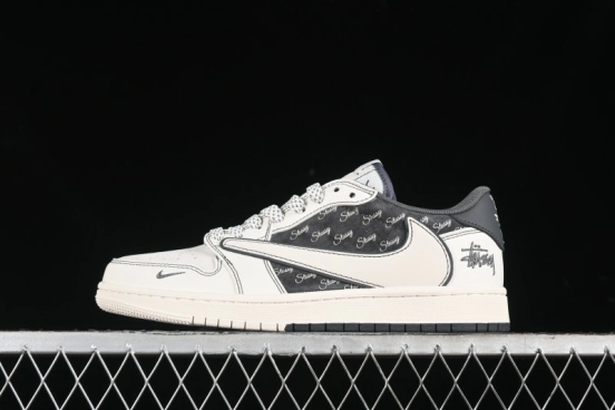Nike Air Jordan 1 Low OG SP Travis Scott x Fragment Design Collaboration Sneakers - SJ2068-123