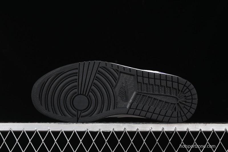 Nike Air Jordan 1 Low AJ1 Retro Basketball Shoes Lakers Purple Gold Kobe Tribute - DC2024-028