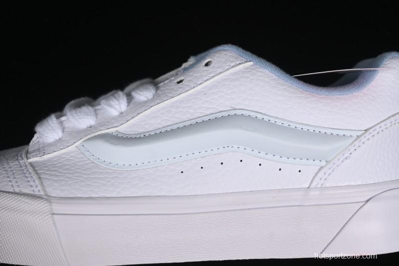Vans Classics Knu Skool Full Grain Leather White Bread Sneakers - VN0009QCDSB
