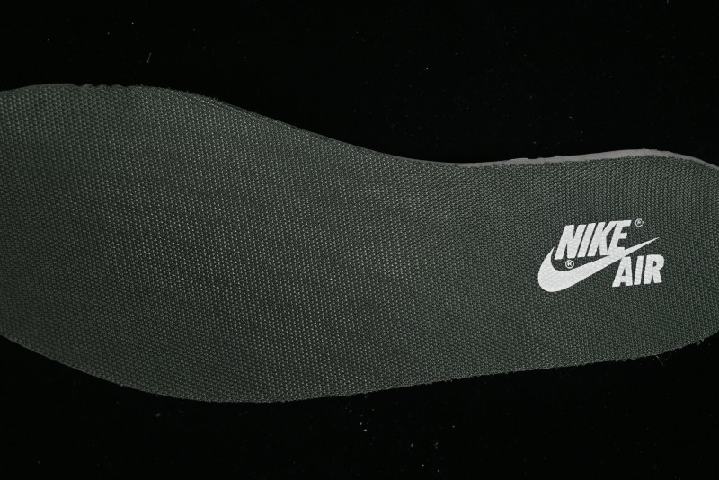 Nike Travis Scott x Fragment Design x Air Jordan 1 Low OG SP AJ1 LV Collaboration - Grey Green Pigskin Low Top Casual Sneakers - XZ1268-005