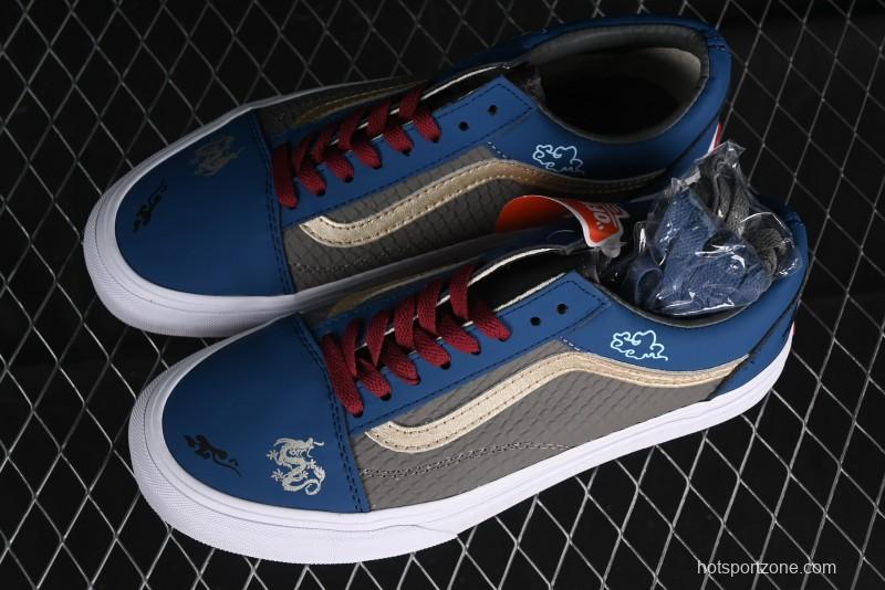 Vans Old Skool Black Wukong Themed Low-Top Retro Skate Shoes - VN0A45JCGIE