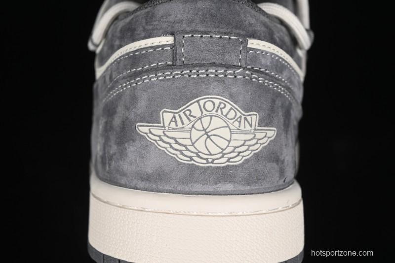 Nike Air Jordan 1 Low Retro Basketball Shoes with Custom Bear Collaboration - SJ9950-018