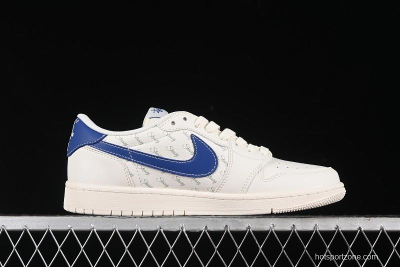 Nike Travis Scott x Fragment Design x Air Jordan 1 Low OG SP AJ1 Retro Sneakers - SJ2068-117