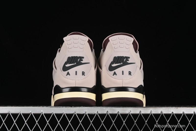 Nike A Ma Maniere x Air Jordan 4 Retro "Fossil Stone" Sneakers - FZ4810-200