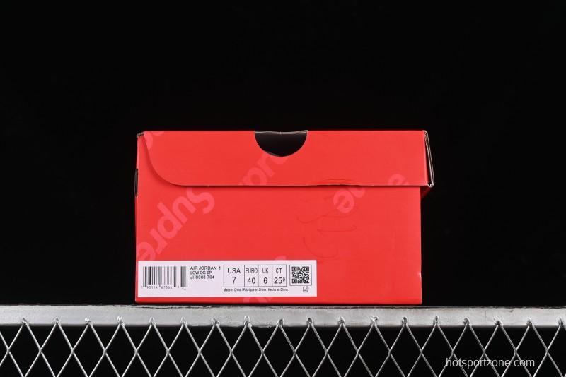 Nike Travis Scott x Fragment Design x Air Jordan 1 Low OG SP AJ1 Supreme Collaboration - JH6088-704