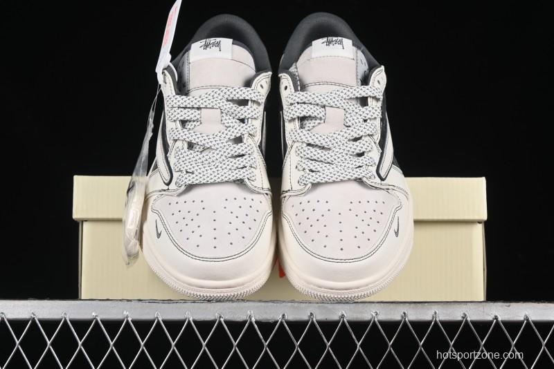 Nike Air Jordan 1 Low OG SP Travis Scott x Fragment Design Collaboration Sneakers - SJ2068-123
