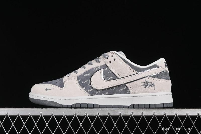 Nike SB Dunk Low Stussy Anniversary Edition Premium Custom Low-Top Casual Sneakers - XX2025-578