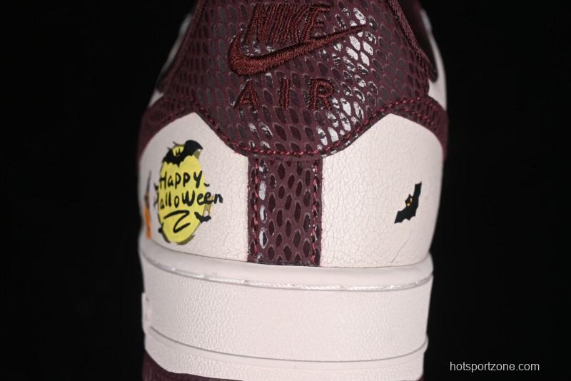 Nike Air Force 1'07 Low "Pumpkin Head" Halloween Themed Casual Sneakers - XL2321-888
