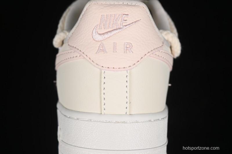Nike Air Force 1 '07 Low Pink Deconstructed Swoosh Casual Sneakers - FC8110-181