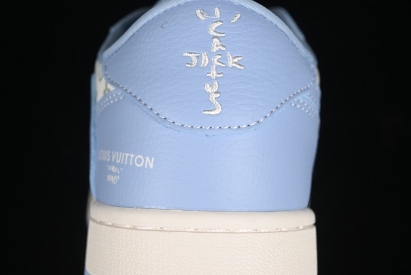 Nike Travis Scott x Fragment Design x Air Jordan 1 Low OG SP AJ1 University Blue - LX1988-104