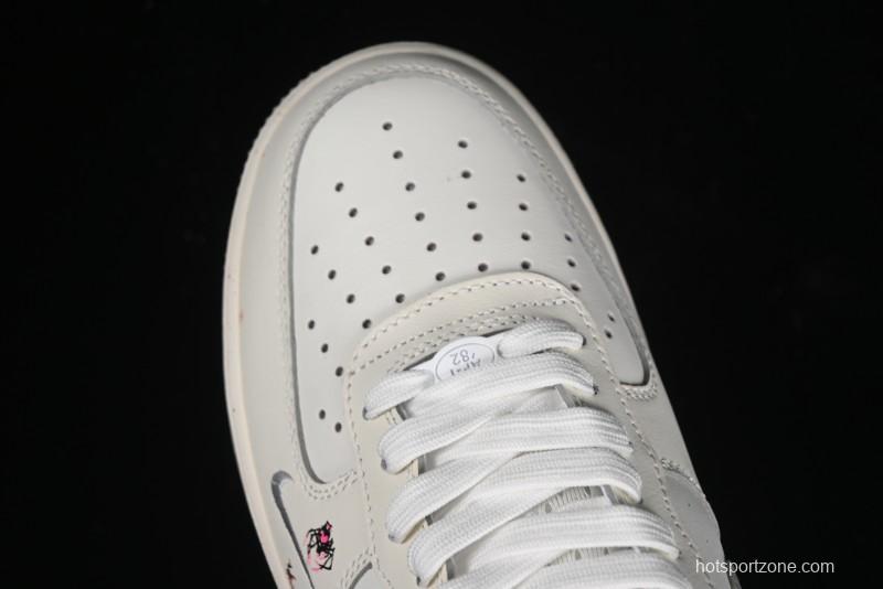 Nike Air Force 1 '07 Low Halloween Edition "Mercury Spider" Casual Sneakers - FB1893-333