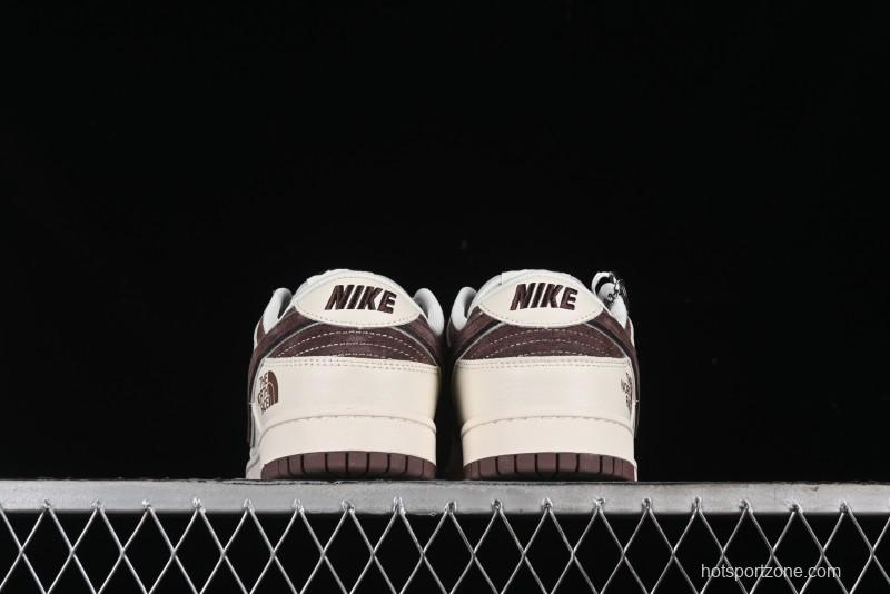 Nike SB Dunk Low The North Face Collaboration Anniversary Edition Premium Custom Low-Top Casual Skate Shoes - DQ1098-515