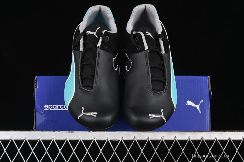 Puma Sparco Future Round Toe Lace-Up Low-Top Lifestyle Casual Shoes in Leather and Fabric - 308155-01