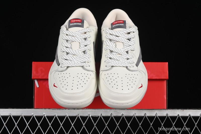 Nike Travis Scott x Fragment Design x Air Jordan 1 Low OG SP AJ1 Supreme Balenciaga Collaboration - JH6088-6