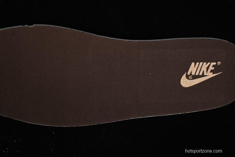 Nike SB Dunk Low SUP Collaboration - Distressed Black Swoosh Anniversary Custom Low-Top Skate Shoes - MM1089-021