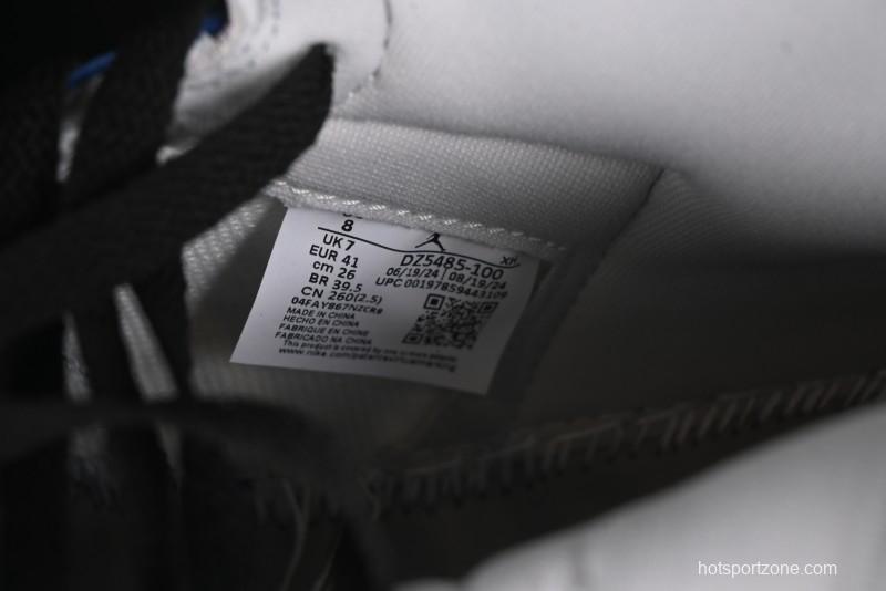 Nike Air Jordan 1 Retro High Basketball Shoes in White Deep Royal Blue - DZ5485-100