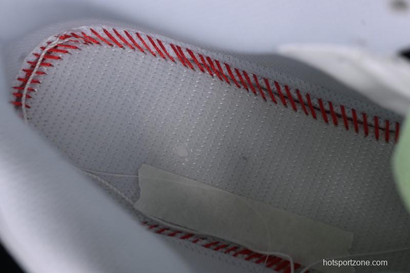 Nike Air Force 1 '07 Mid Hand-Painted White Green with Swoosh Shadow and Strap - CW2289-111
