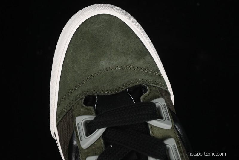 Vans Knu Skool DR White Black Green Chunky Sneakers - VN000CZU50K