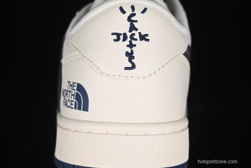 Nike Travis Scott x Fragment Design x Air Jordan 1 Low OG SP AJ1 Low Top Casual Sneakers - XY2688-110