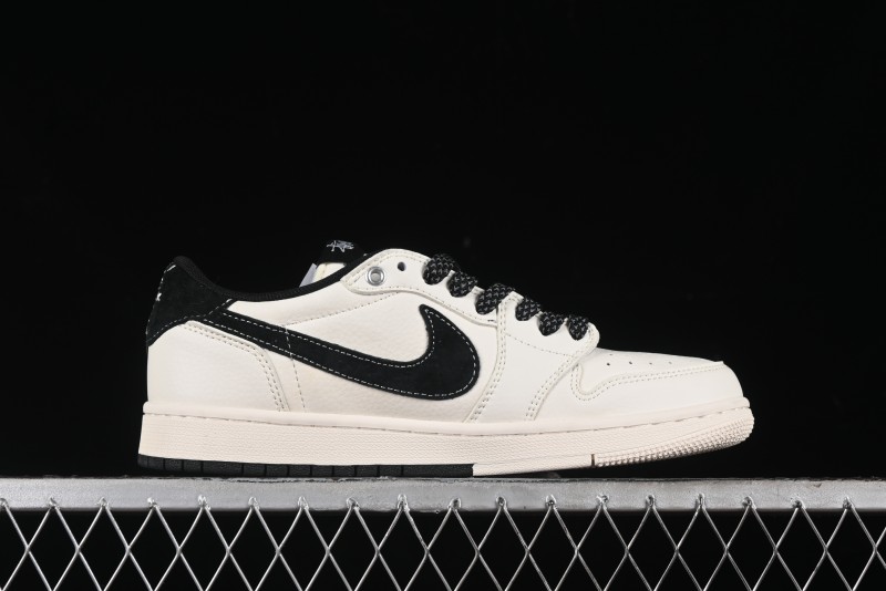 Nike Air Jordan 1 Low OG SP Travis Scott x Fragment Design Collaboration Sneakers - SJ2068-129