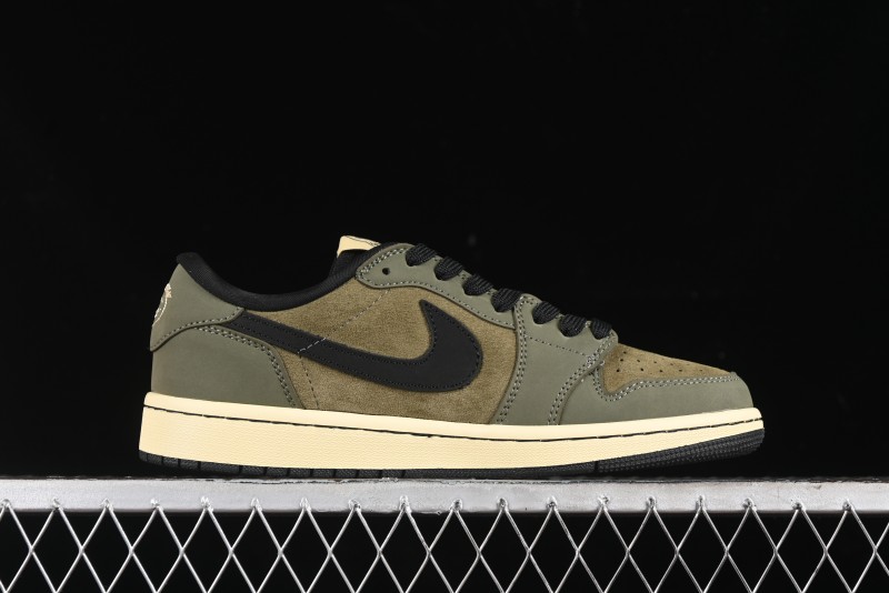 Nike Travis Scott x Fragment Design x Air Jordan 1 Low OG SP AJ1 Sneakers - CH6336-007