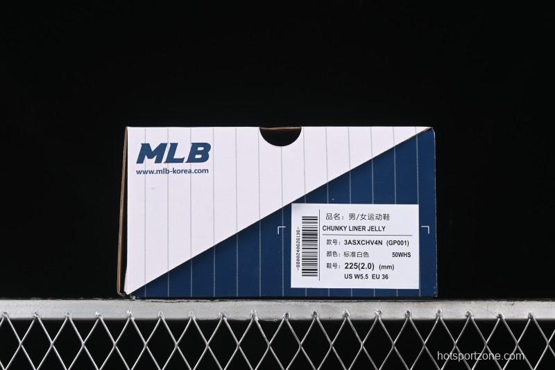 MLB Chunky Liner Jelly Lightweight Platform Sneakers with 6cm Height Increase - 3ASXCHV4N50WHS