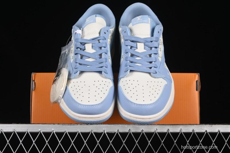 Nike Travis Scott x Fragment Design x Air Jordan 1 Low OG SP AJ1 University Blue - LX1988-104