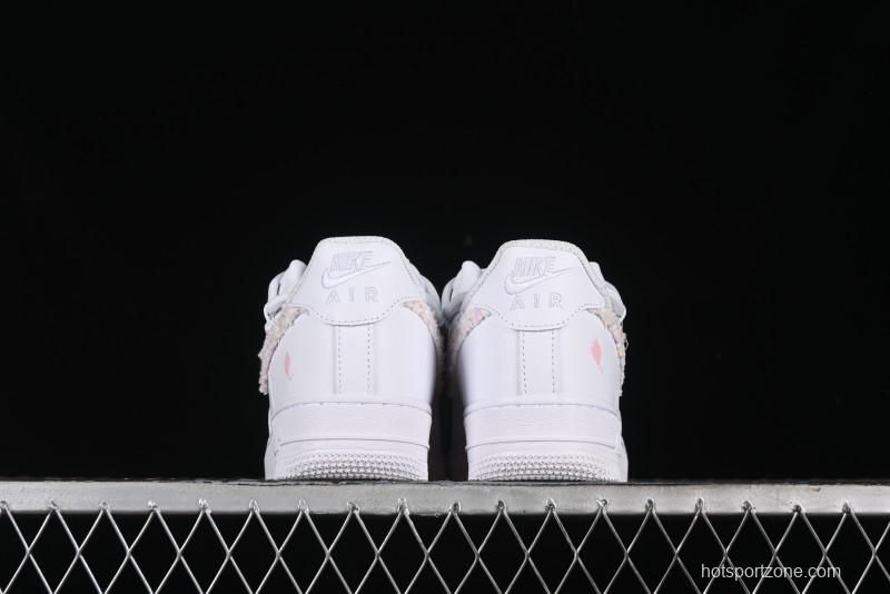 Nike Air Force 1 '07 Low Pink Chanel-Inspired Casual Sneakers - DH9999-334