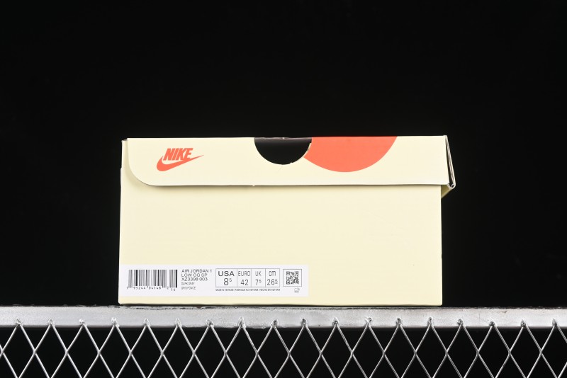 Nike Travis Scott x Fragment Design x Air Jordan 1 Low OG SP AJ1 Retro Sneakers - XZ3398-003