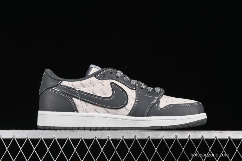 Nike Travis Scott x Fragment Design x Air Jordan 1 Low OG SP AJ1 Retro Sneakers - XZ3398-003