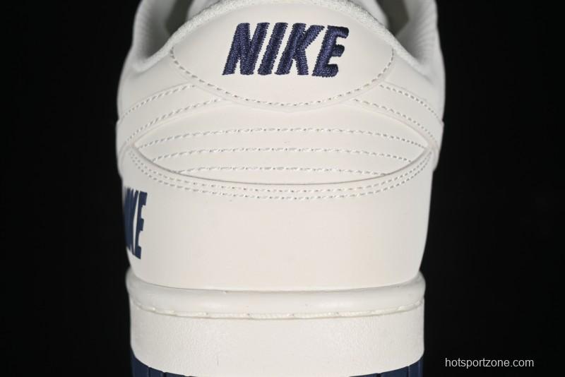 Nike SB Dunk Low Collaboration Three Swooshes Dark Blue Colorway Low-Top Casual Skateboarding Shoes - NK5639-327