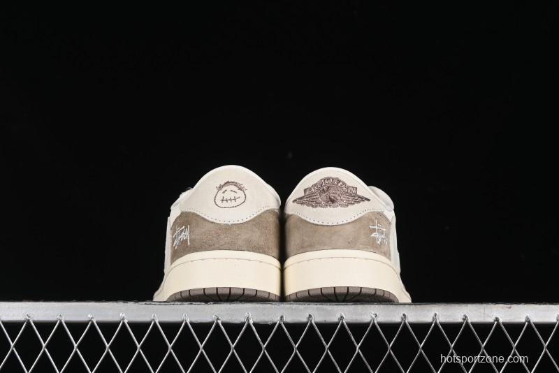 Nike Travis Scott x Fragment Design x Air Jordan 1 Low OG SP AJ1 Retro Sneakers - JH6089-001