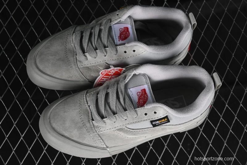 Vans Knu Skool Low Top Retro Casual Vulcanized Sneakers in Grey - VN000CRPBXC