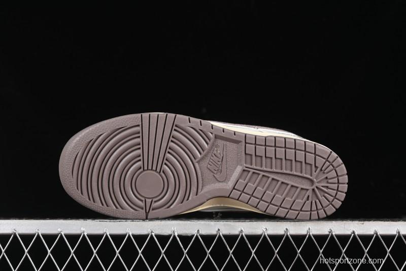 Nike SB Dunk Low LV Collaboration - Beige Denim Swoosh Anniversary High-End Custom Low-Top Casual Skate Shoes - JH8310-957