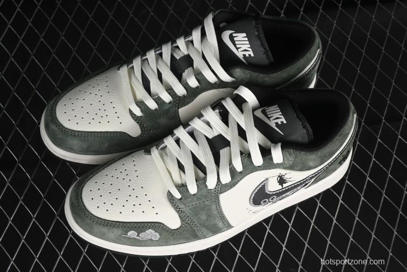Nike Air Jordan 1 Low Retro Basketball Shoes Custom Wukong Edition - DC2024-031