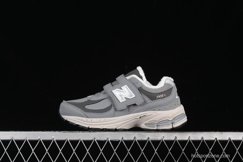 New Balance 2002R Series Kids' Hook & Loop Warm Lined Shoes - PV2002RG
